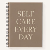Carnet Self Care Every Day" Inspirational School Notebook (Devant)