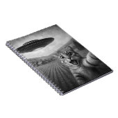 Carnet Selfie De Chat Avec Alien UFO Drôle Cadeaux De Cha (Côté Droit)