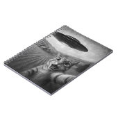 Carnet Selfie De Chat Avec Alien UFO Drôle Cadeaux De Cha (Côté gauche)