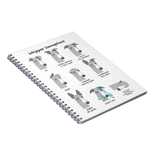 Carnet Sémaphore de whippet (Côté Droit)
