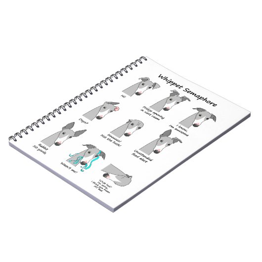 Carnet Sémaphore de whippet (Côté gauche)