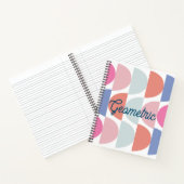 Carnet Semi-cercle géométrique coloré (Intérieur)