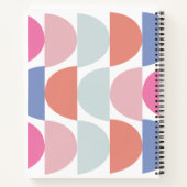 Carnet Semi-cercle géométrique coloré (Dos)
