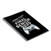 Carnet Senior 2025 Classe des Jeux Vidéo Gamer 2025 (Côté Droit)