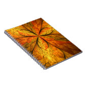 Carnet Sensation d'automne, Fleur Abstraite fractale mode (Côté Droit)