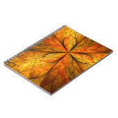 Carnet Sensation d'automne, Fleur Abstraite fractale mode (Côté gauche)