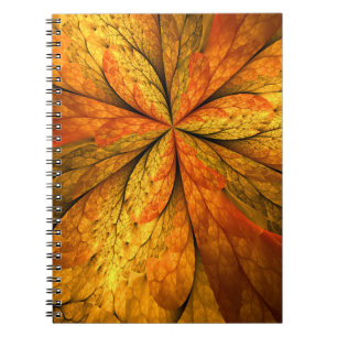 Carnet Sensation d'automne, Fleur Abstraite fractale mode