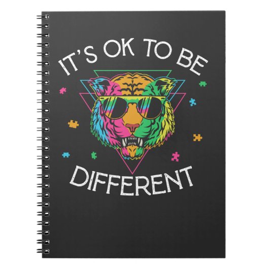 Carnet Sensibilisation sur l'autisme Garçons Filles Tigre (Devant)