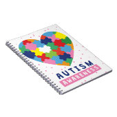 Carnet sensibilisation sur l'autisme rose (Côté Droit)