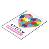 Carnet sensibilisation sur l'autisme rose (Côté gauche)