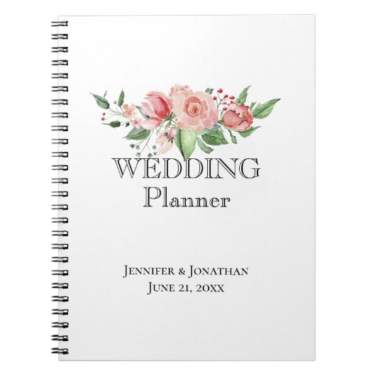 Carnet Sentez les Roses, Floral Swag Wedding planner (Devant)
