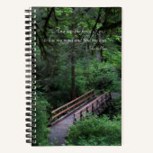 Carnet Sentier dans la forêt Citation John Muir (Recto)