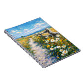 Carnet Sentier fleuri ensoleillé Impressionniste Prairie (Côté Droit)