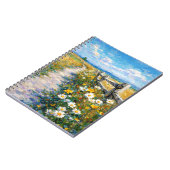 Carnet Sentier fleuri ensoleillé Impressionniste Prairie (Côté gauche)