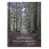 Carnet Sentier forestier citation John Muir (Devant)