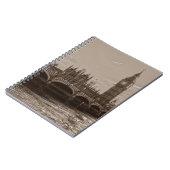Carnet Sepia Big Ben Tower Palace de Westminster (Côté gauche)