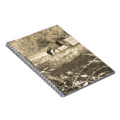 Carnet Sepia ton cheval Brown et clôture (Côté Droit)
