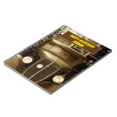 Carnet Sepia Vintage Car dans l'atelier (Côté gauche)