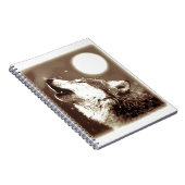 Carnet Sepia Wolf & Moon (Côté Droit)