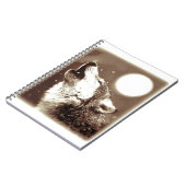Carnet Sepia Wolf & Moon (Côté gauche)