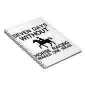 CARNET SEPT JOURS SANS COURSE DE CHEVAL REND UN FAIBLE (Côté Droit)