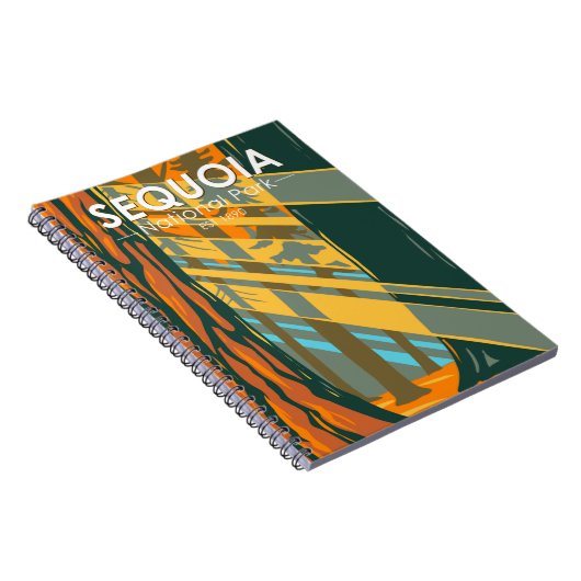 Carnet Sequoia National Park Giant Sequoia Trees  (Côté Droit)