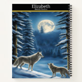 Carnet Serenade de loup sous le clair de lune (Dos)