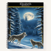 Carnet Serenade de loup sous le clair de lune (Devant)