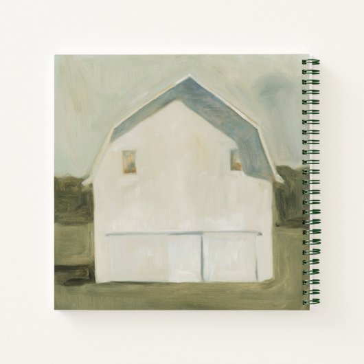 Carnet Serene Barn - Blanc (Dos)