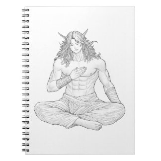Carnet Serene Elf Warrior | Fantasy Anime Character Art