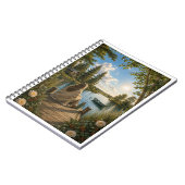 Carnet Serene Lakeside Notebook | Peaceful Nature & Cotta (Côté gauche)
