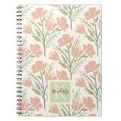 Carnet Serene Neutral Florals Monogramme (Devant)
