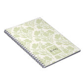Carnet Serene Neutral Florals Monogramme (Côté Droit)