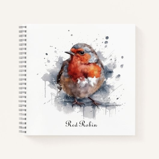 Carnet Serene Robin, personnalisée (Devant)