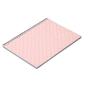 Carnet Serene Romantic Rose Motif géométrique (Côté gauche)