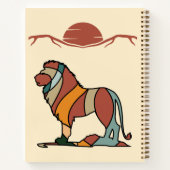 Carnet Serene Savanna Kind Lion Abstract Modern Recipe (Dos)