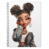 Carnet Serene Sparkle Muse Spiral Photo Notebook (Devant)