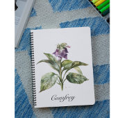 Carnet Serene Watercolor Comfrey, personnalisée