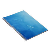 Carnet Sérénité bleue Abstraite (Côté Droit)