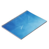Carnet Sérénité bleue Abstraite (Côté gauche)