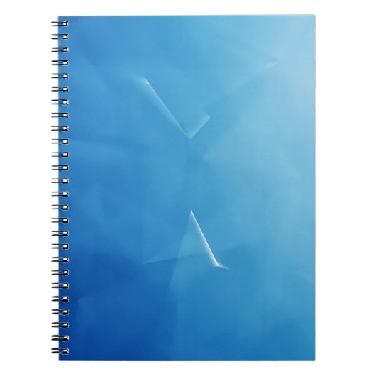 Carnet Sérénité bleue Abstraite (Devant)
