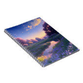 Carnet Sérénité dans la prairie marécageuse du coucher du (Côté Droit)