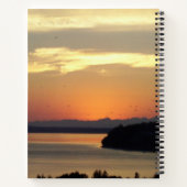 Carnet Serenity Prière Orange Seascape Sunset Photo (Dos)
