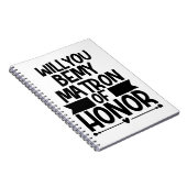 Carnet Serez-Vous Mon Chef D'Honneur ? (Côté Droit)