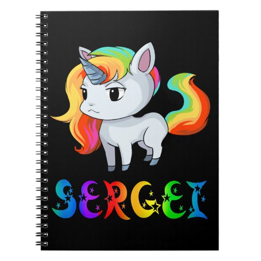 Carnet Sergei Unicorn (Devant)
