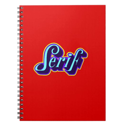 Carnet - Serif (Devant)