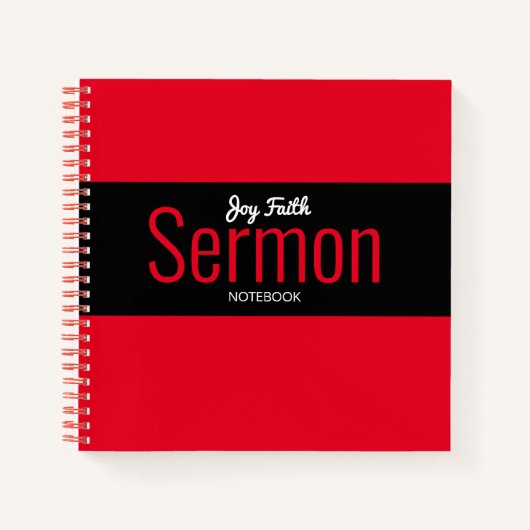 Carnet Sermon moderne (Devant)