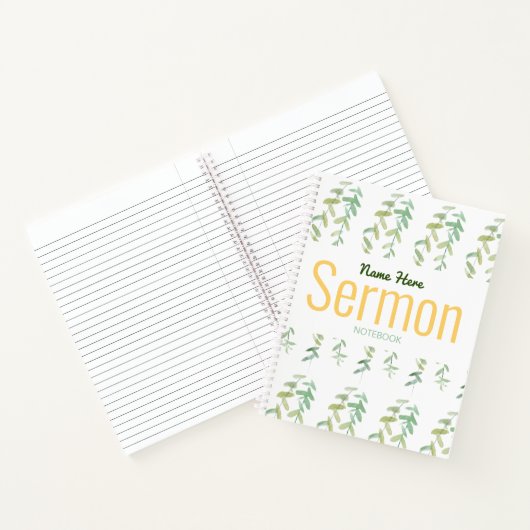 Carnet Sermon moderne (Intérieur)