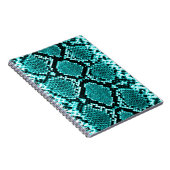 Carnet Serpent à sonnette à sonnette de diamant Aqua (Côté Droit)