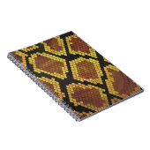 Carnet Serpent Brown et impression or (Côté Droit)
